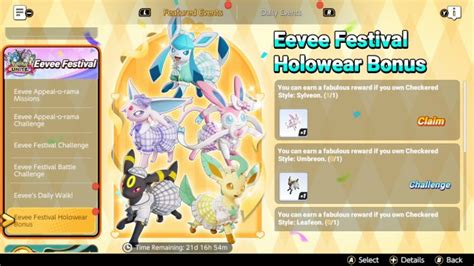 Eevee Festival Holowear Bonus 2024 Event Pokémon Unite