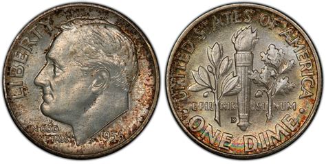 Images Of Roosevelt Dime 1956 D 10c Fb Pcgs Coinfacts