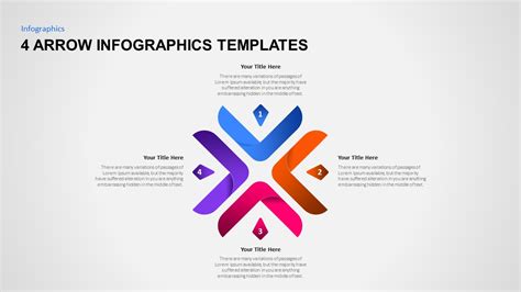 4 Arrow Infographic Template For Presentations Slidebazaar