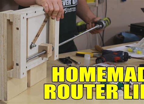 Homemade Router Lift Number 3 Router Lift Router Table Router