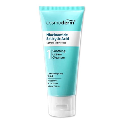 Cosmoderm Niacinamide Soothing Cream Cleanser 125ml Farmasi Lautan