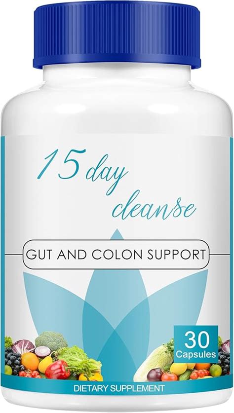 15 Day Cleanse 15 Day Gut Cleanse With Senna Cascara Sagrada And Psyllium Husk Help