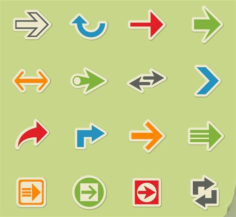 Premium Vector Arrow Icon Set