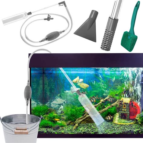 Vegena Changeur D Eau Pour Aquarium Aspirateur Automatique Pour