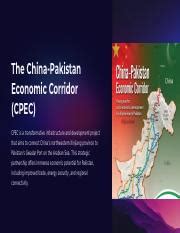 Transforming Pakistan S Economy The Impact Of Cpec Course Hero