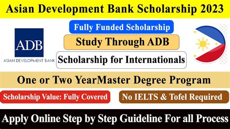 How To Apply Asian Development Bank Adb Japan Scholarship Program