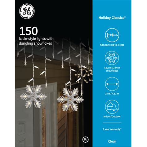 76676 Ge Holiday Classics® Incandescent Icicle Style Lights With