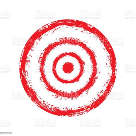 Vector Red Target Painted With Paint Stock Illustration Download