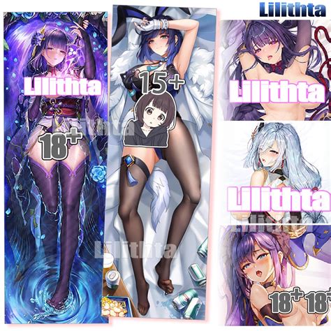 Dakimakura Pillowcase Genshin Impact Raiden Shogun Yelan Shenhe Mona