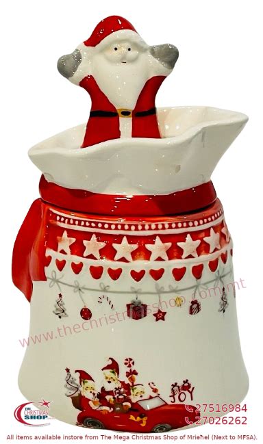 Christmas Cookie Jar 13x8x21cm 203295 The Christmas Shop