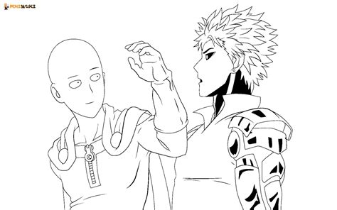 Coloriage Saitama Coloriages Imprimer Aniyuki