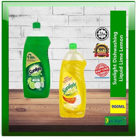 Sunlight Dishwashing Liquid Lime Lemon 900ml Shopee Malaysia