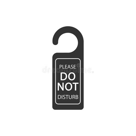 Do Not Disturb In Modern Sign Vector Icon Stock Vector Illustration