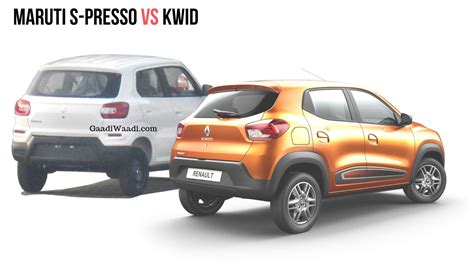 Upcoming Maruti Suzuki S Presso Vs Renault Kwid Specs Comparison