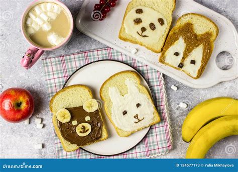 Funny Animal Sandwich For Kids Shaped Cute Bear Panda Fox Rabbit