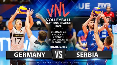 Germany Vs Serbia Highlights Men S Vnl Youtube