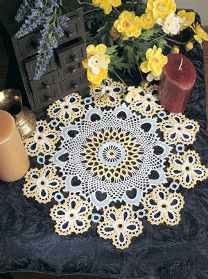 Doily of the Month Kroşe çiçek Tığ işi motifleri Desenler