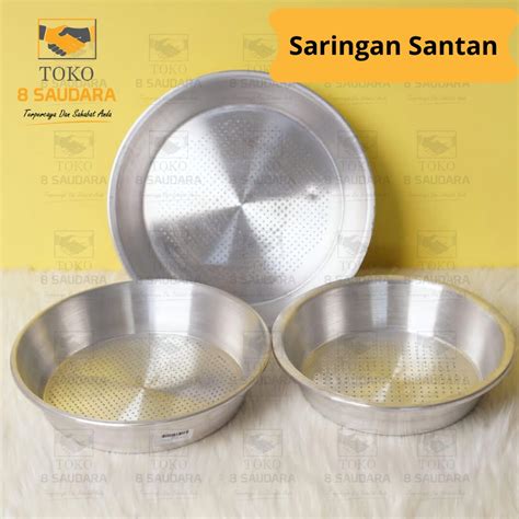 Jual Saringan Santan Stainless Diameter 20 Cm 22 Cm 24 Cm Saringan Santan Stainless Bulat