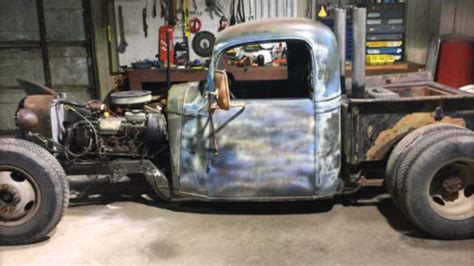 1936 Chevy Rat Rod Hand Built Frame Dually 460 Engine Automatic Stacks For Sale