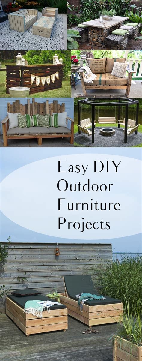 Easy DIY Garden And Outdoor Furniture Ideas How To Build It