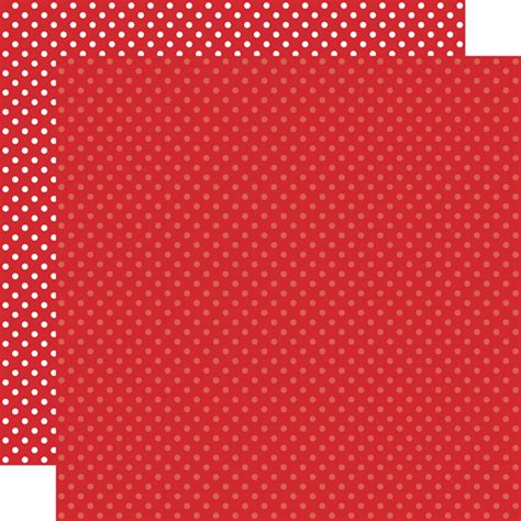 Dots And Stripes Red Dot 12x12 Patterned Paper Echo Park Paper Co