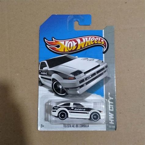 PUTIH Hotwheels Toyota Ae86 Initial D White Shopee Philippines