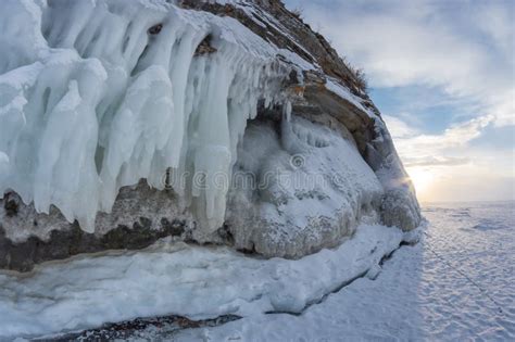 View of Lake Baikal in Winter Stock Photo - Image of island, rift: 131648014