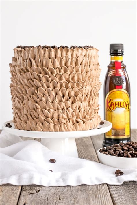 Kahlua Cake With Mocha Buttercream - Liv for Cake