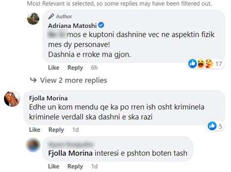 Adriana Matoshi shkruan për dashurinë Fjolla Morina i komenton e