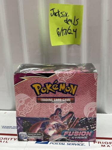 Pokemon TCG Sword Shield Fusion Strike Booster Box Factory Sealed