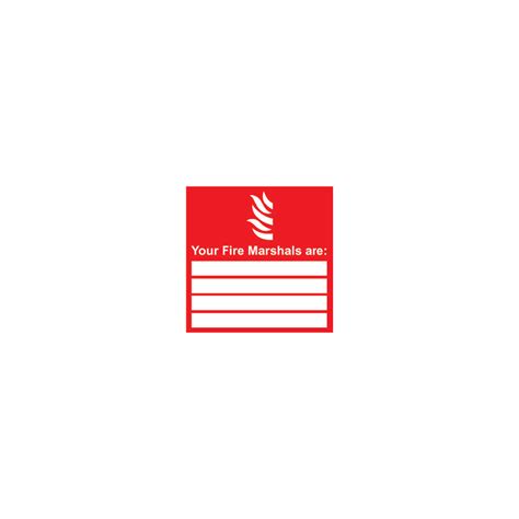 Sitesafe Fire Marshals Rigid Pvc Sign 210mm X 297mm Ssf 964 7993k