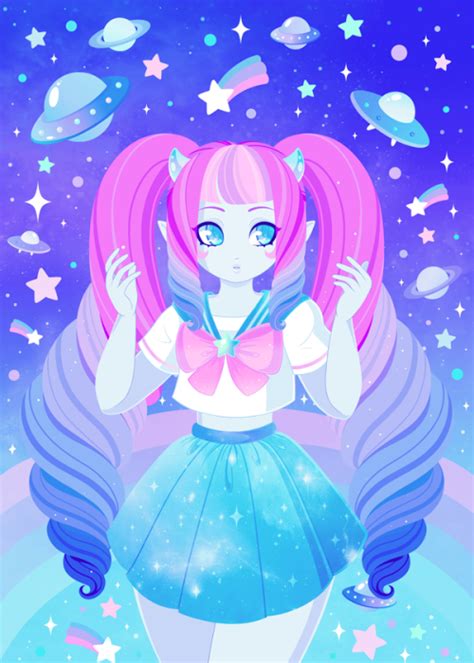 Brogan Corals art tumblr | Anime alien, Kawaii art, Coral art