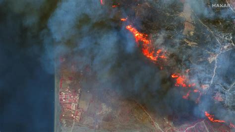 Satellite Imagery Shows Scorched Land On Greek Island Of Rhodes As