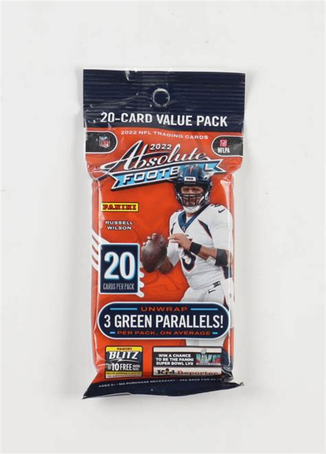 2022 Panini Absolute Football Jumbo Value Pack With 20 Cards