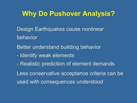 Static Pushover Analysis Ppt