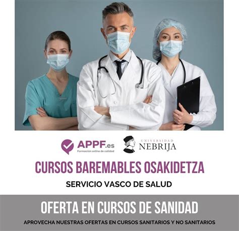 Cursos Baremables OPE OSAKIDETZA Servicio Vasco De Salud