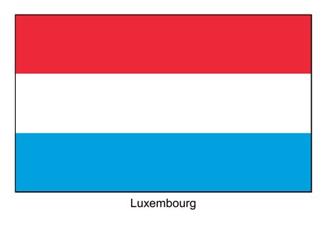 Luxembourg Flag Template Download Printable Pdf Templateroller