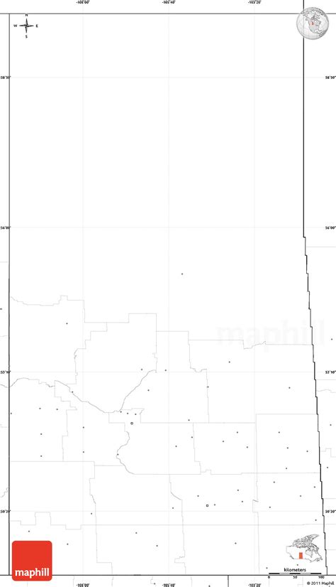 Blank Simple Map Of Saskatchewan No Labels