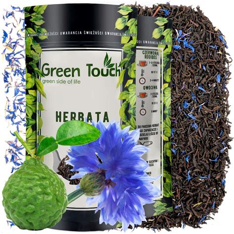 Herbata Czarna Earl Grey Blue Sypana 100G Premium Green Touch Sklep