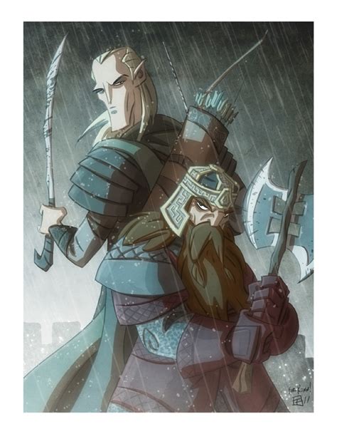 Elf And Dwarf By Otisframpton On Deviantart