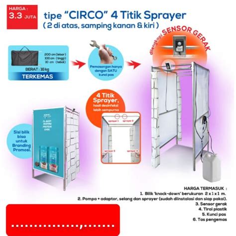 Jual BILIK DESINFEKTAN KNOCKDOWN CHAMBER DESINFEKTAN KNOCKDOWN