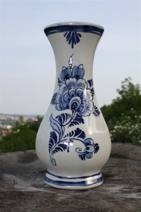 Delft Blue Vase Holland Vase Handmade Vase Holland By Diamir