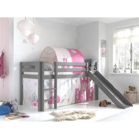 Pack Lit Enfant Tente And Tunnel Pino Princesse Gris