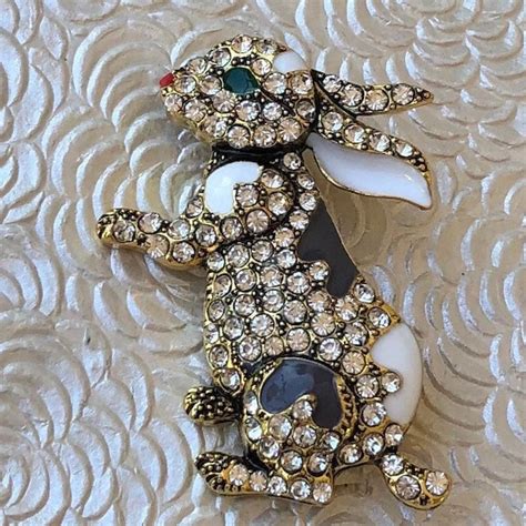 Bunny Brooch Etsy