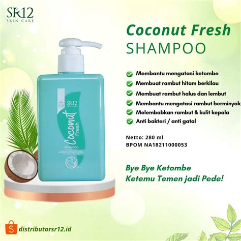 Jual Coconut Fresh Shampoo SR12 Shampo Anti Ketombe Anti Bakterial