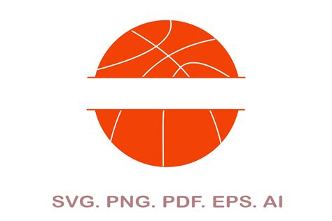 Basketball SVG Rahmen Monogramm Rahmen SVG Split Etsy De