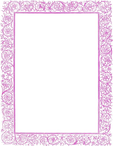 Girly Border PNG Free Download PNG, SVG Clip art for Web - Download ...