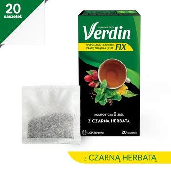 Verdin Fix Z Czarn Herbat Zio A Do Zaparzania Saszetki Szt