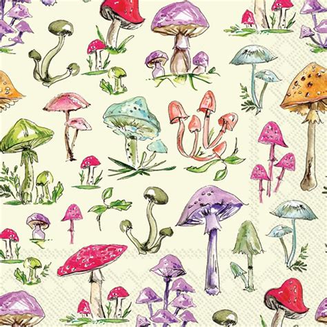 Amazon Pcs Mushroom Paper Napkins Mushroom Guest Napkins