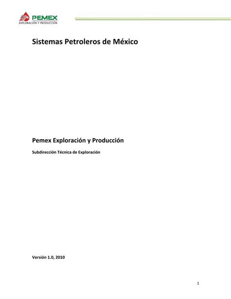 PDF Sistemas Petroleros PEMEX DOKUMEN TIPS